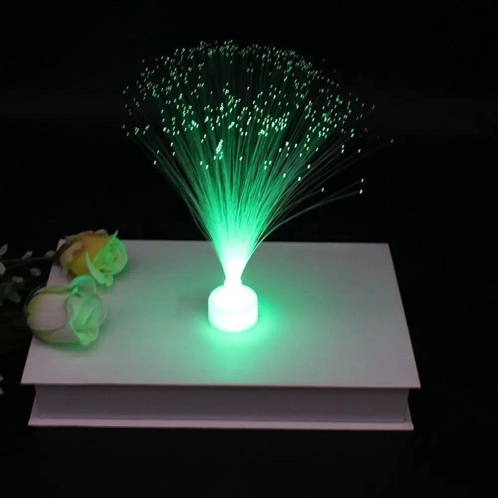 Novelty Multicolor LED Fiber Optic Light Starry Sky Color-Changing Candle Lamp Night Lights Home Decor