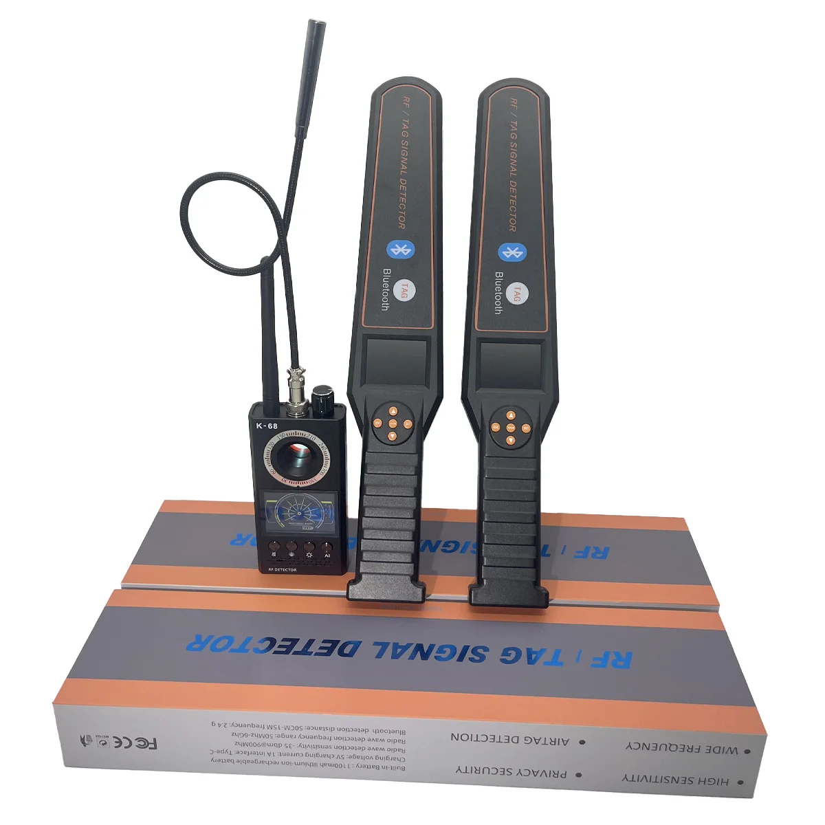 

K68 Anti-spy Detector, Pinhole Camera & GPS Tracker Finding for Various Scenarios GPS Tracker Finder anti spy gadgets