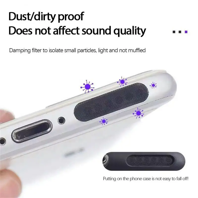 10/14/24Pcs for Phone Speakers Mesh Anti Dust NetSpeaker Dustproof Sticker Protective Film Cap Cover for iPhone 12 11 13 Pro Max