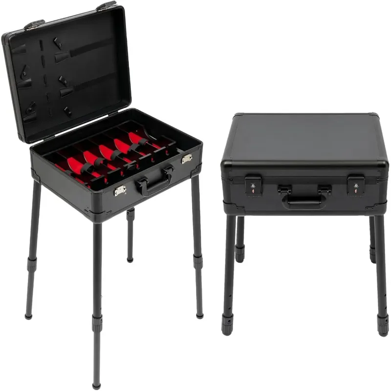 Aluminum Alloy Hairdressing Case Professional Salon Cosmetic Box Portable Large Capacity Beauty Tool Organizer for Barbers