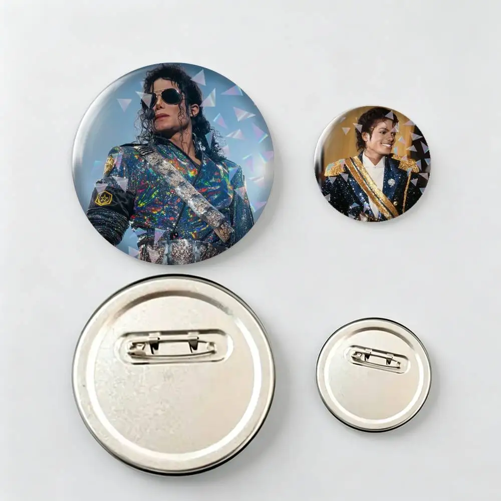 Superstar-r Michael Jackson Brooch Metal Decorative Brooch Pins for Backpack Clothes Jacket Accessories,Souvenir.