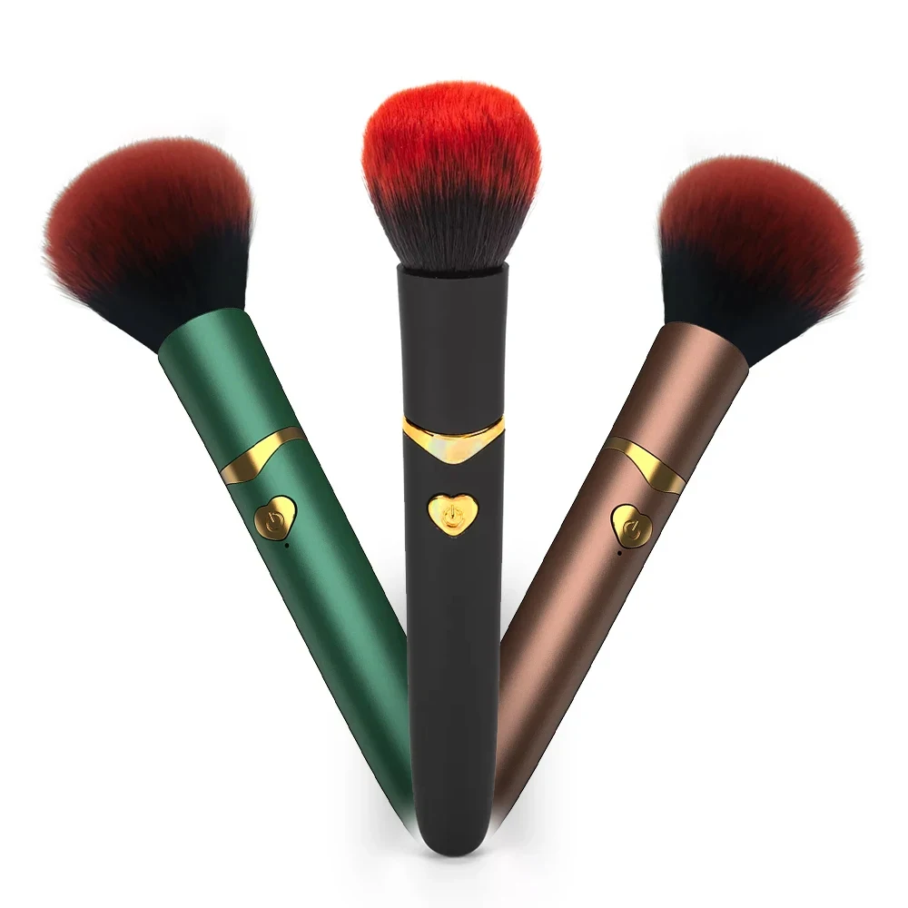 Kobiety pędzel do makijażu wibrator kulkowy g-dpot sutek masturbatory łechtaczki stymulator av dildo różdżka do masażu zabawki erotyczne dla par