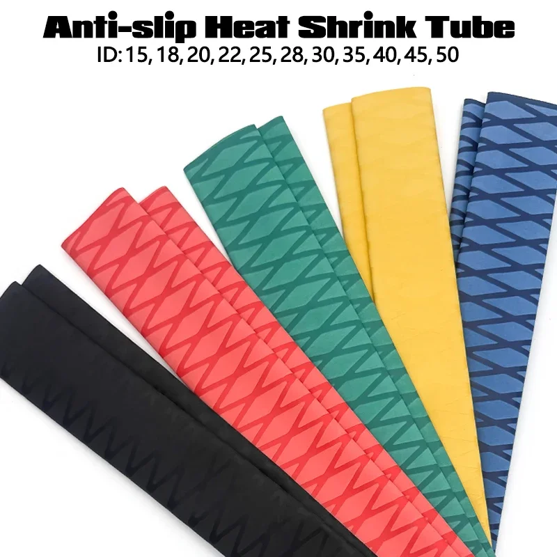 1M Non-slip Heat Shrink Tube Insulated Handle Glove Tube For DIY Insulation Heat Shrink Tube 15/18/20/22/25/28/30/35/40/45/50mm