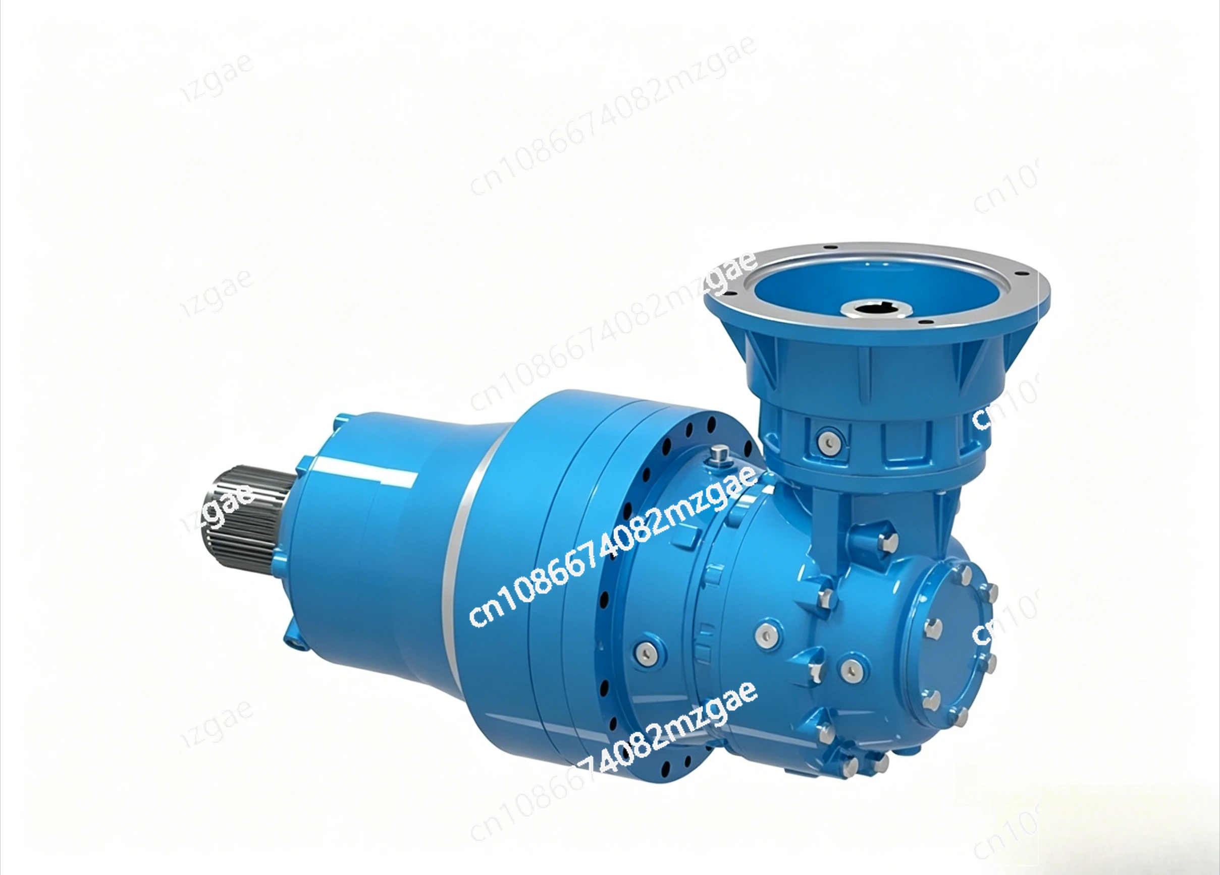 Horizontal Worm Planetary Gearbox, High Torque Industrial Gear Reducer