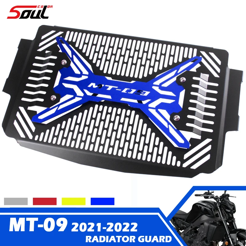 Motorcycle Aluminum Radiator Guard Radiator Grille Cover Fits For YAMAHA MT09 21 22 23 MT-09 2021 2022 2023 FZ09 FZ-09