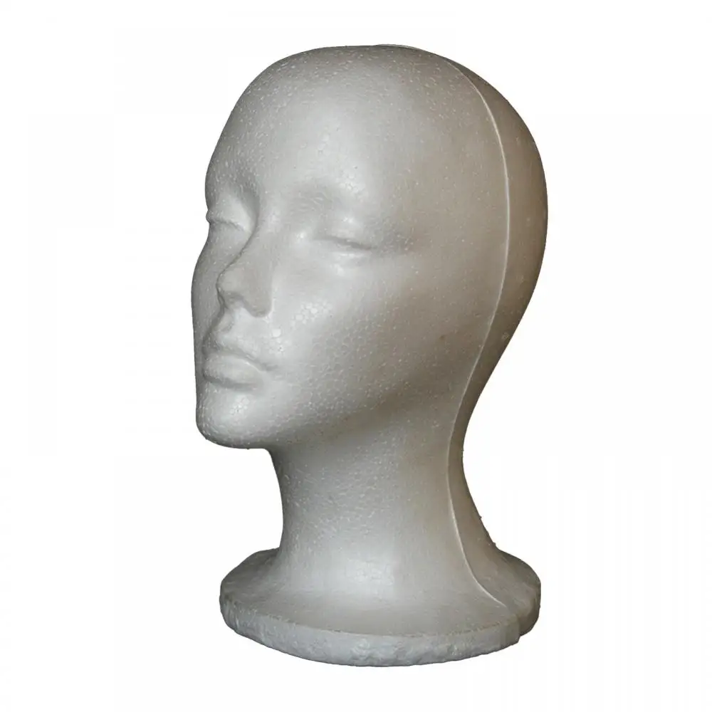 Jewelry Holder Display Stand Female Foam Mannequin Head Model Hat Wig Shop Rack 53*26cm