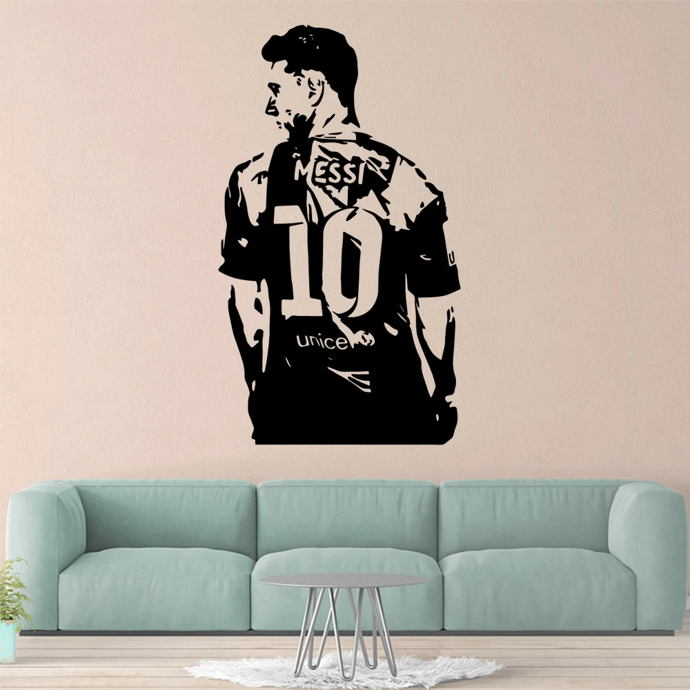 1 pc football  papel de parede adesivo Wall Sticker Pvc Removable For Kids Rooms Decoration Mural Custom