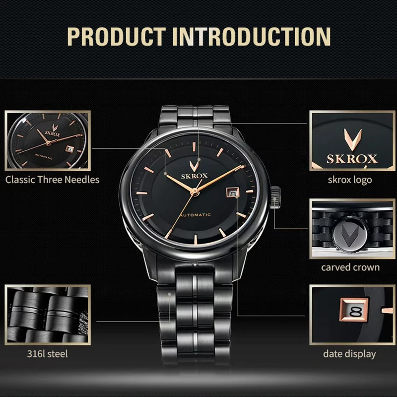 MIYOTA8200 Movement Japanese Automatic Man Watch Sapphire Stainless Steel High-End Luxury Mechanical Waterproof Male Wrist clock