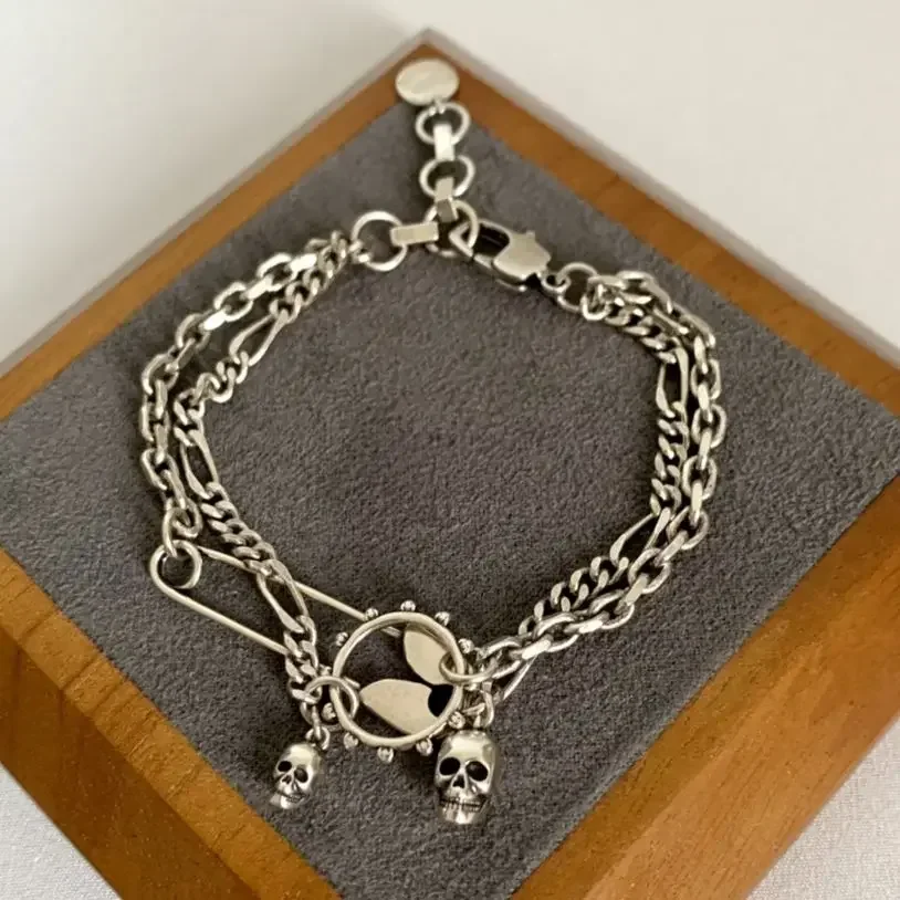 

Мода Европа Америка Скрепка Серебряный Цвет Браслет Женщины Готическая Вечеринка Панк Дизайнер Ювелирные Тенденции