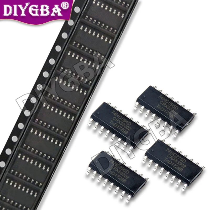 10PCS 74HC595D 74HC595 SN74HC595DR 74HC390D 74HC390 74HC257D 74HC257 SOP-16 Chipset