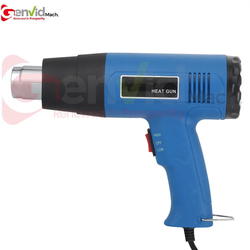 

2000W Heat Shrink Gun Electric Hot Air Gun Temperatures Adjustable Plastic POF Film Shrinking Machine