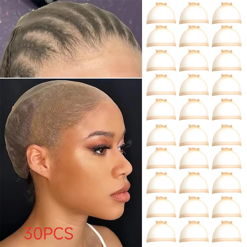 Invisible Ultra-Thin Stretchy Stocking Caps for Wigs