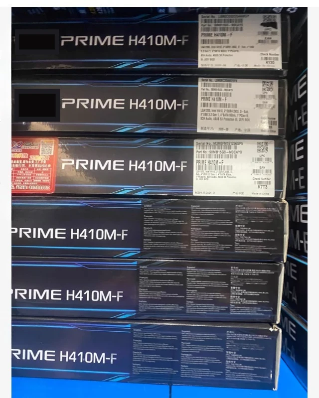 

Used H410M-F Motherboard LGA1200 Supports 10th Gen CPU Retail Color Box In Stock for Asus