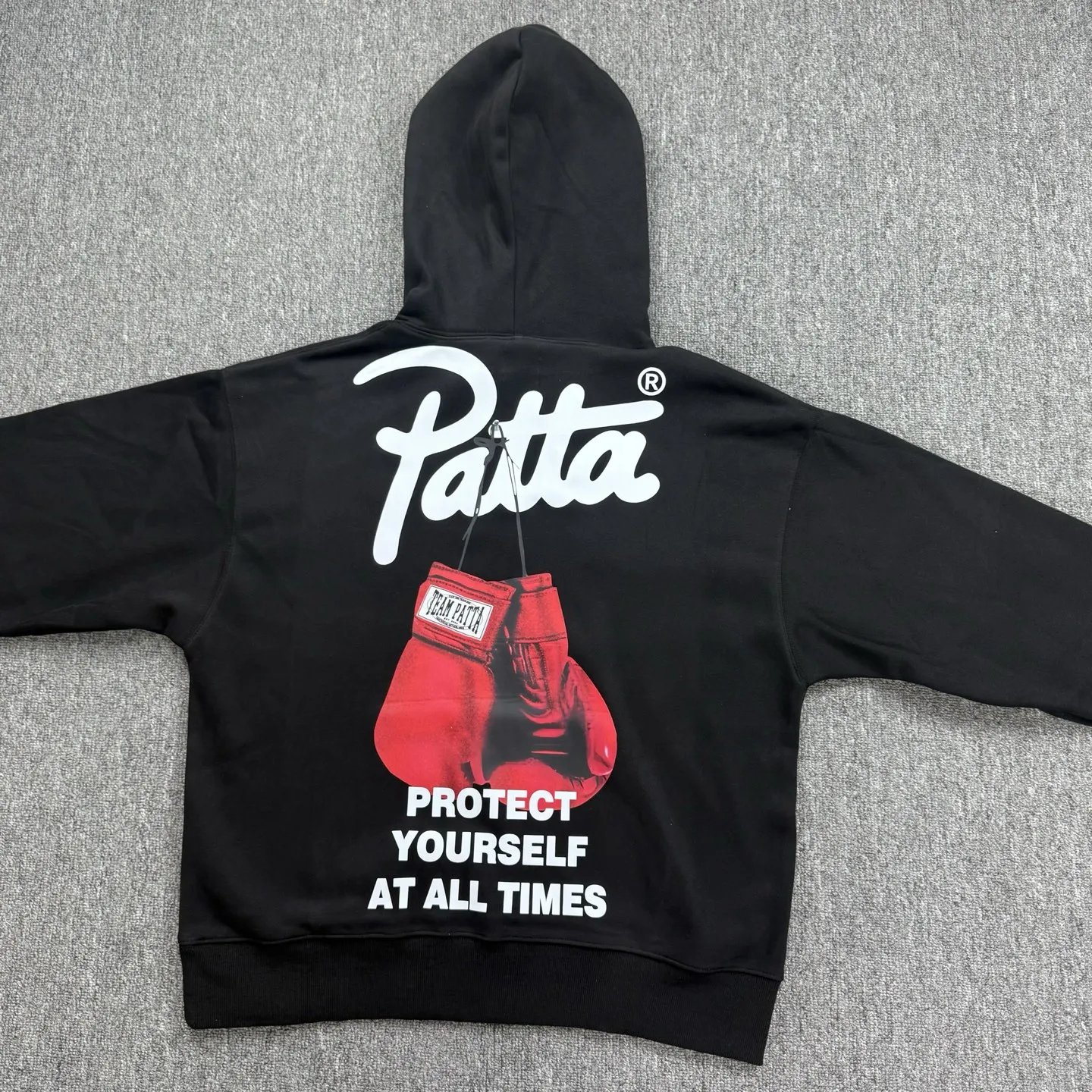 

BlackTEAM PATTA PROTECT YOURSELF AT ALL TIMES Боксерские перчатки и толстовка с капюшоном для мужчин и женщин, высокое качество