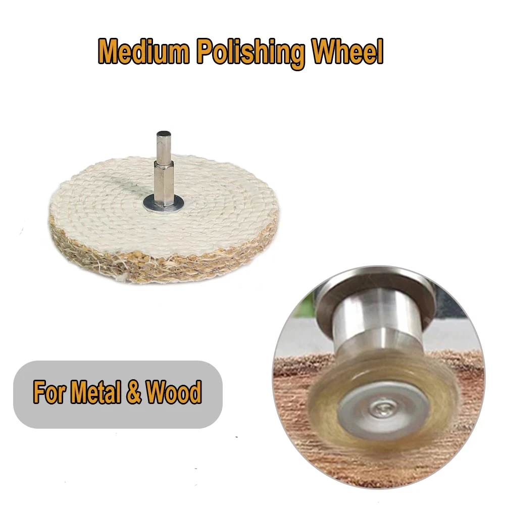 Set Roda Pemoles 5 In 1 untuk Alat Rotari Bor Pengasah Kayu Logam