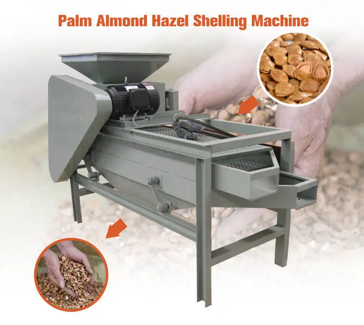 Hot Sale Hazelnut Pecan Nuts Dehulling Cracking Nut Huller Cracker Breaking Almond Shelling hine Almond Cracking hine