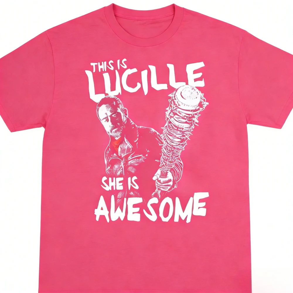 The Walking Dead Negan This Is Lucille Vintage TV Series Tee Mens Womens Iconic Lucille Swing Graphic Casual 2026 Summer T-Shirt - view 4