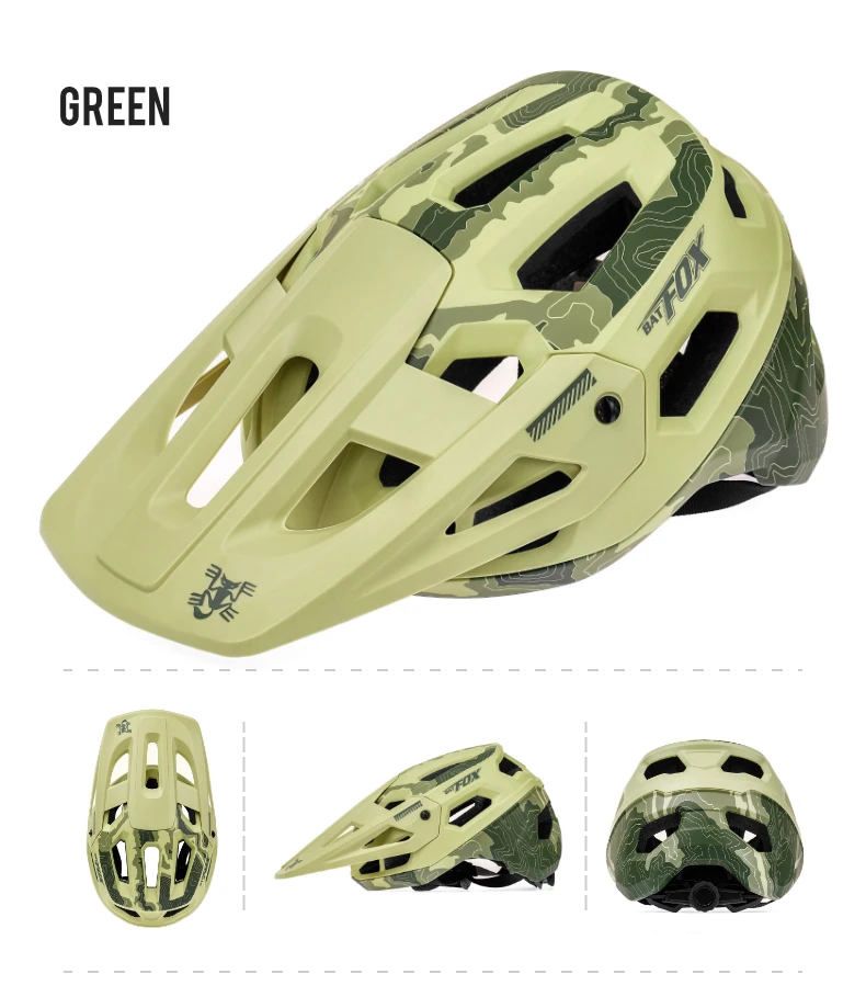 BATFOX Fahrradhelm für Herren und Damen Hochwertiger Integral-geformter Radsport-MTB-Fahrradhelm Straßen- und Mountainbike-Helme Casco Bicicleta – Detail 26