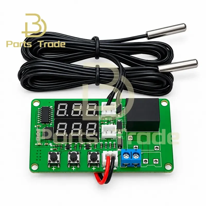 Solar Temperature Difference Controller with 2 Sensing Lines for Hot Water System