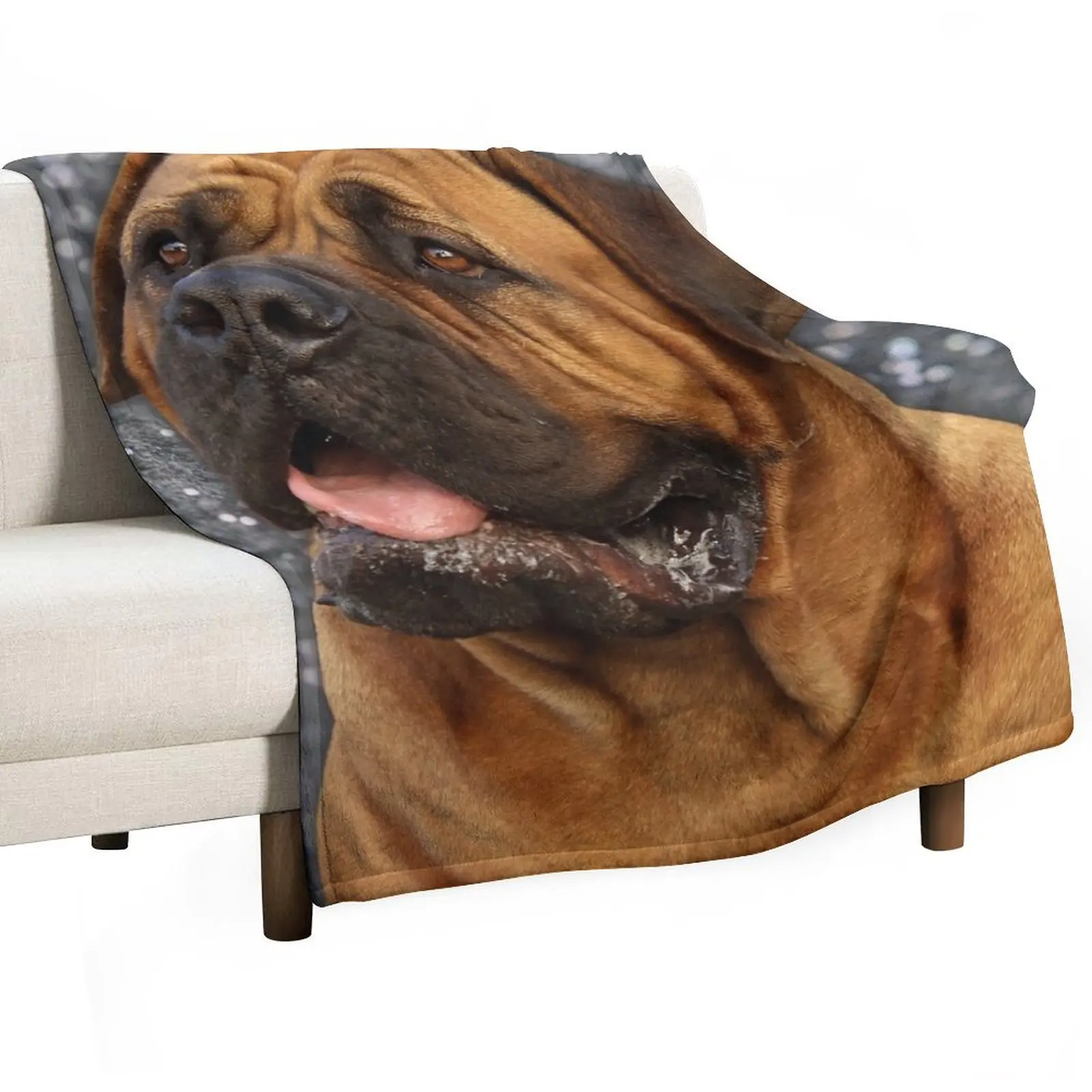 

Giant Bullmastiff dog for dog lovers Throw Blanket Summer Beddings For Baby Thermal Luxury Designer Blankets