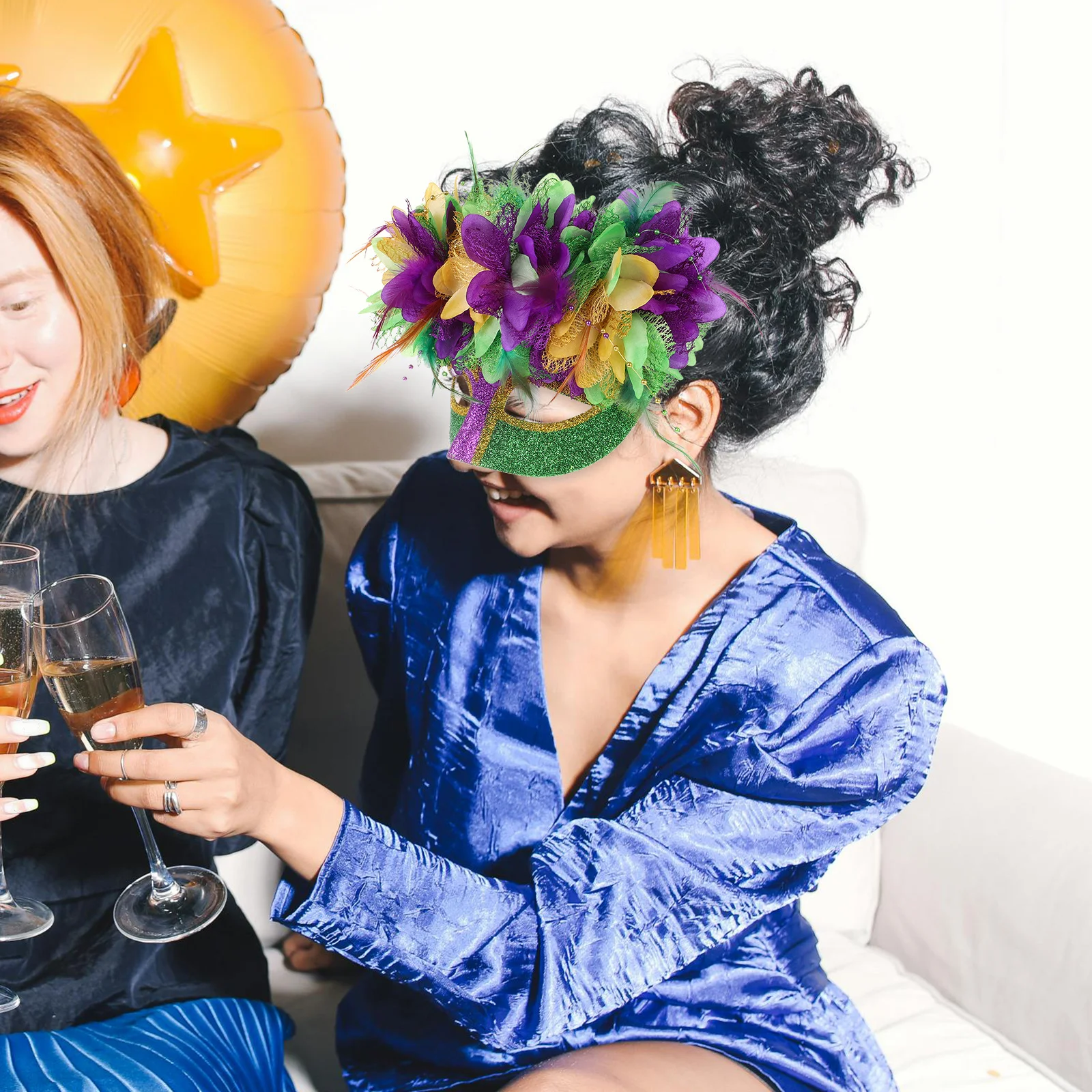 

Masquerade Ball Mask Carnival Half Face Mask Lightweight Comfortable Party Costume Halloween Cosplay Women