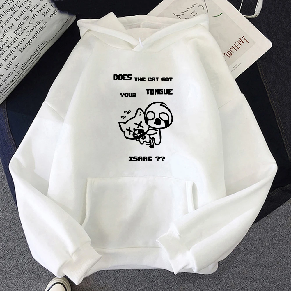 The Binding of Isaac Women Hoodies Spring Original Print Japanese Anime Cartoon Secondary Long-sleeve Couples Sweatshirts Casual