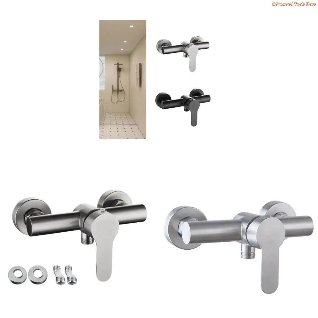 

Bathroom Single Handle Faucet Shower Mixer Tap Replacement Wall Mounted Bathtub Shower Valves Mixer Tap W91B