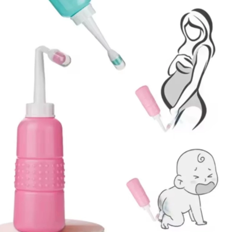 1/2pcs 500ml Portable Spray Bottle Handheld Travel Cleaner Suitable for Cleaning Private Parts of Pregnant Women and Infants