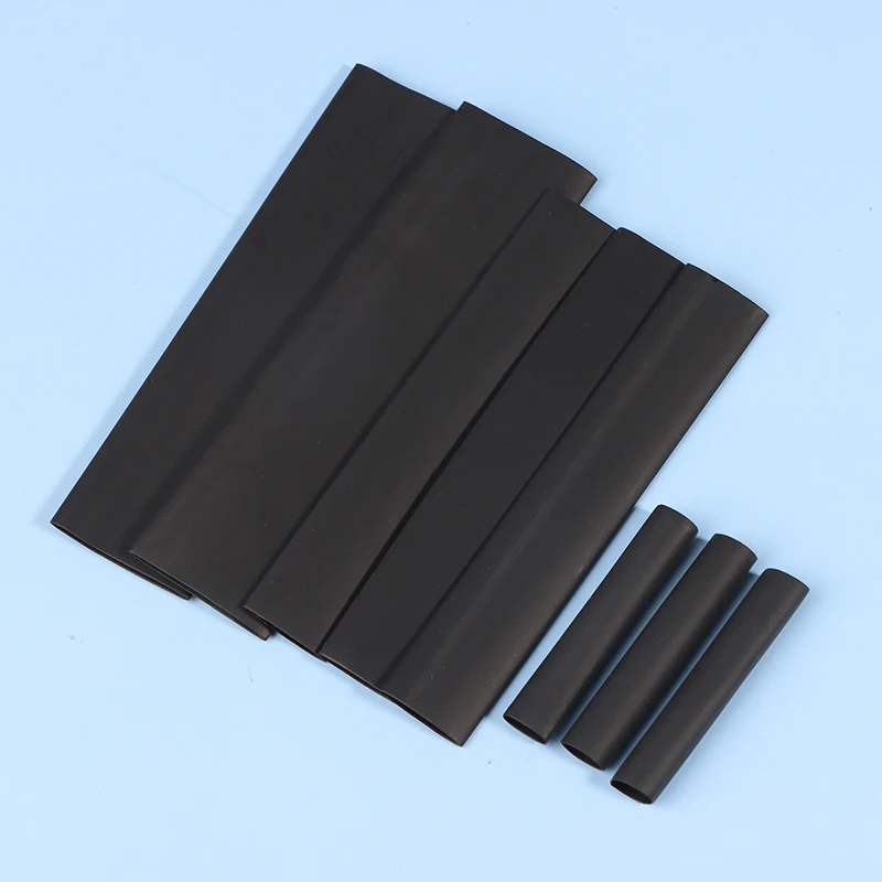 High-Quality Black Heat Shrink Tubing, Thermal Resistant Cable Protector, Wire Wrapping Sleeves