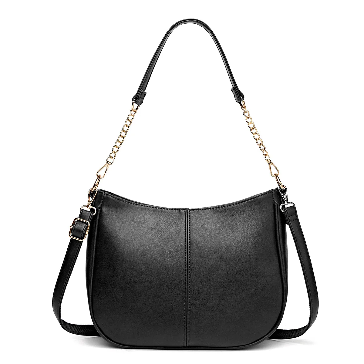 

Ladies' single shoulder bag, PU material large capacity tote bag, detachable strap, very suitable for daily use