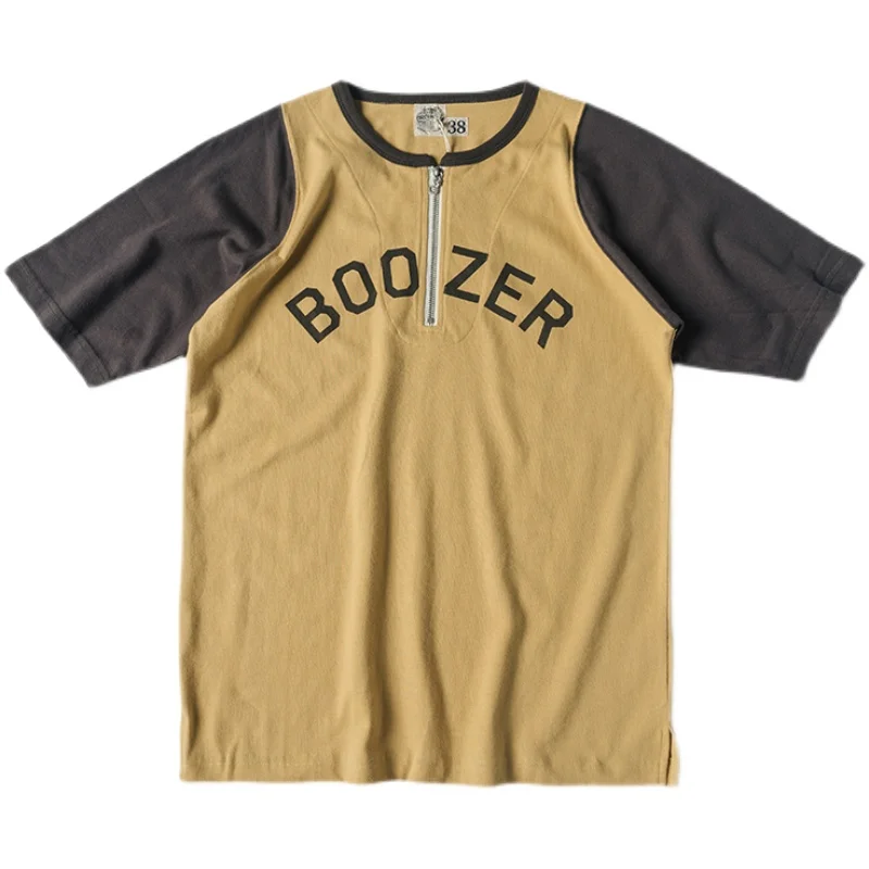 Bronson Boozer T-Shirt Alcohol Humor Short Sleeve Tee Vintage Men Racing Jersey