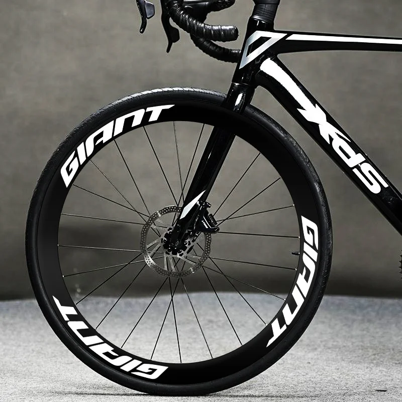 12Pcs/Set 22cm Bicycle Wheel Rim Vinyl Sticker, Waterproof Multi-Color Decal for Bike Frame & Letter Decor
