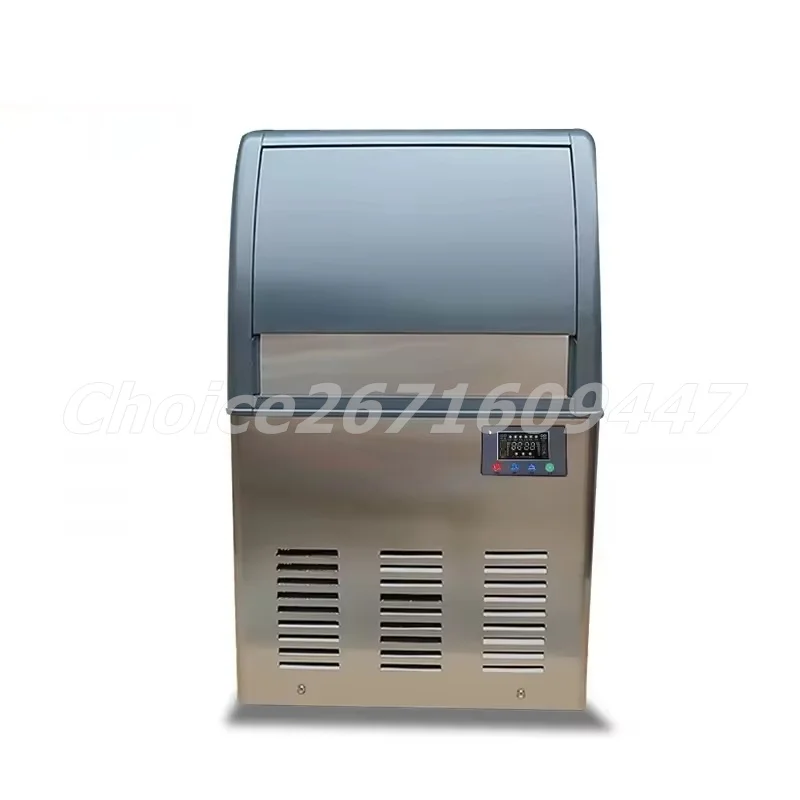 Commercial Cube Ice Maker 120kg/Day Air Cool Ice Machine 45kg Capacity Automatic Ice Maker for Coffee Shop/Bubble Tea Shop