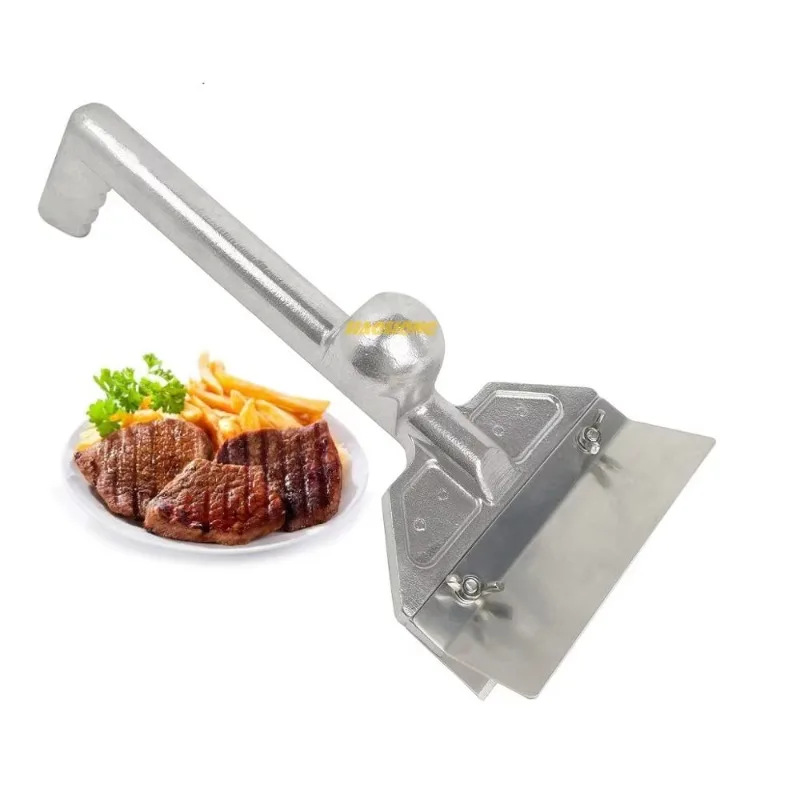 مكشطة شواء ألومنيوم شديدة التحمل مقاس 6 بوصات بتصميم تجاري جديد، شواية سهلة لمجموعة أدوات المطبخ في المطاعم