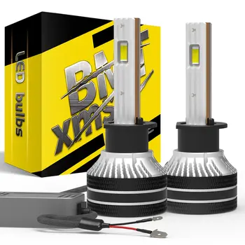 一對 6000K 白色 Canbus H1 LED 頭燈遠光燈,適用於福特 C-max F-max S-max Focus 2 3 4 Galaxy WA6 Kuga Mondeo mk3 mk4 10 最佳銷售 福特福克斯3 LED大燈 - №6