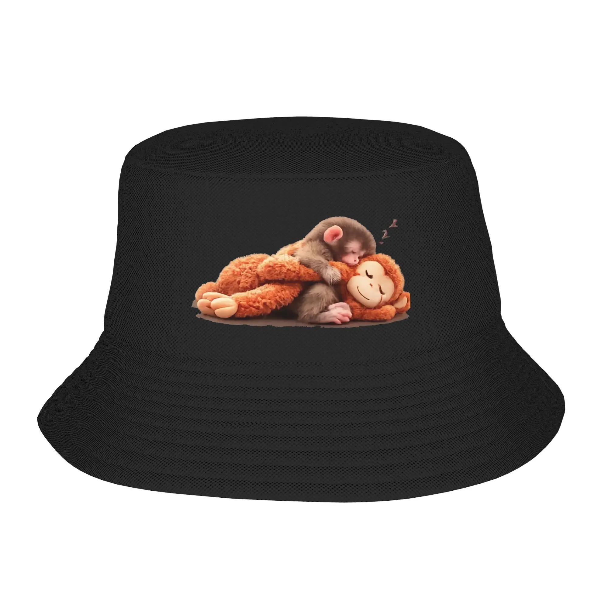 mokey punch Bucket Hat Gifts For Unisex Harajuku  Vocation Caps For Travel UV Protection