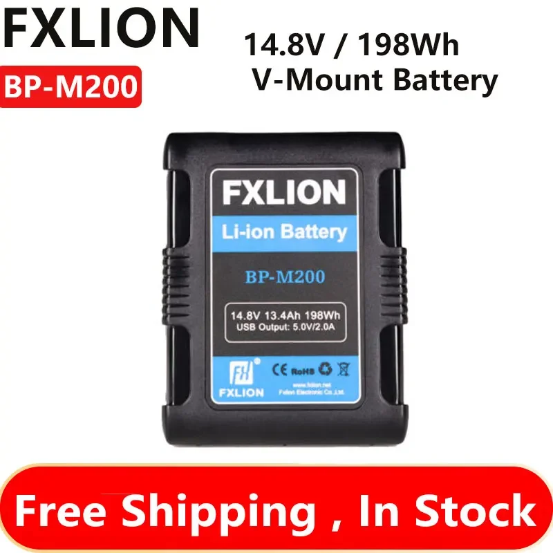 FXLION BP-M98 BP-M150 14.8V / 148Wh V-Mount Battery for Cameras Large LED Lights, Monitors, MacBook and Smartphone