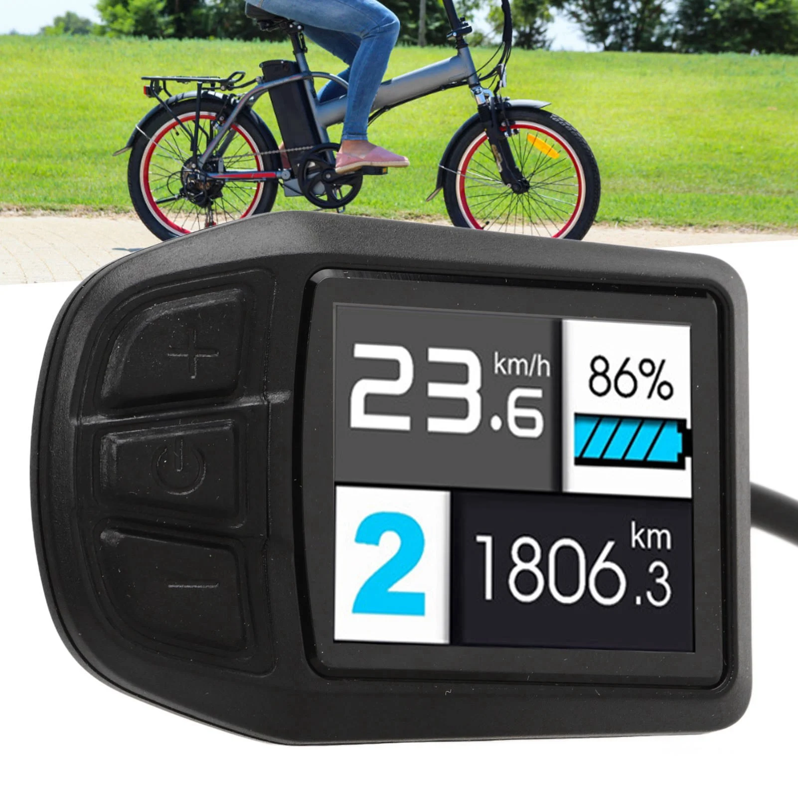 

Electric Bike Display UKC3 ABS Electric Lithium Assisted Conversion Accessories Electric Bike Meter Control Panel