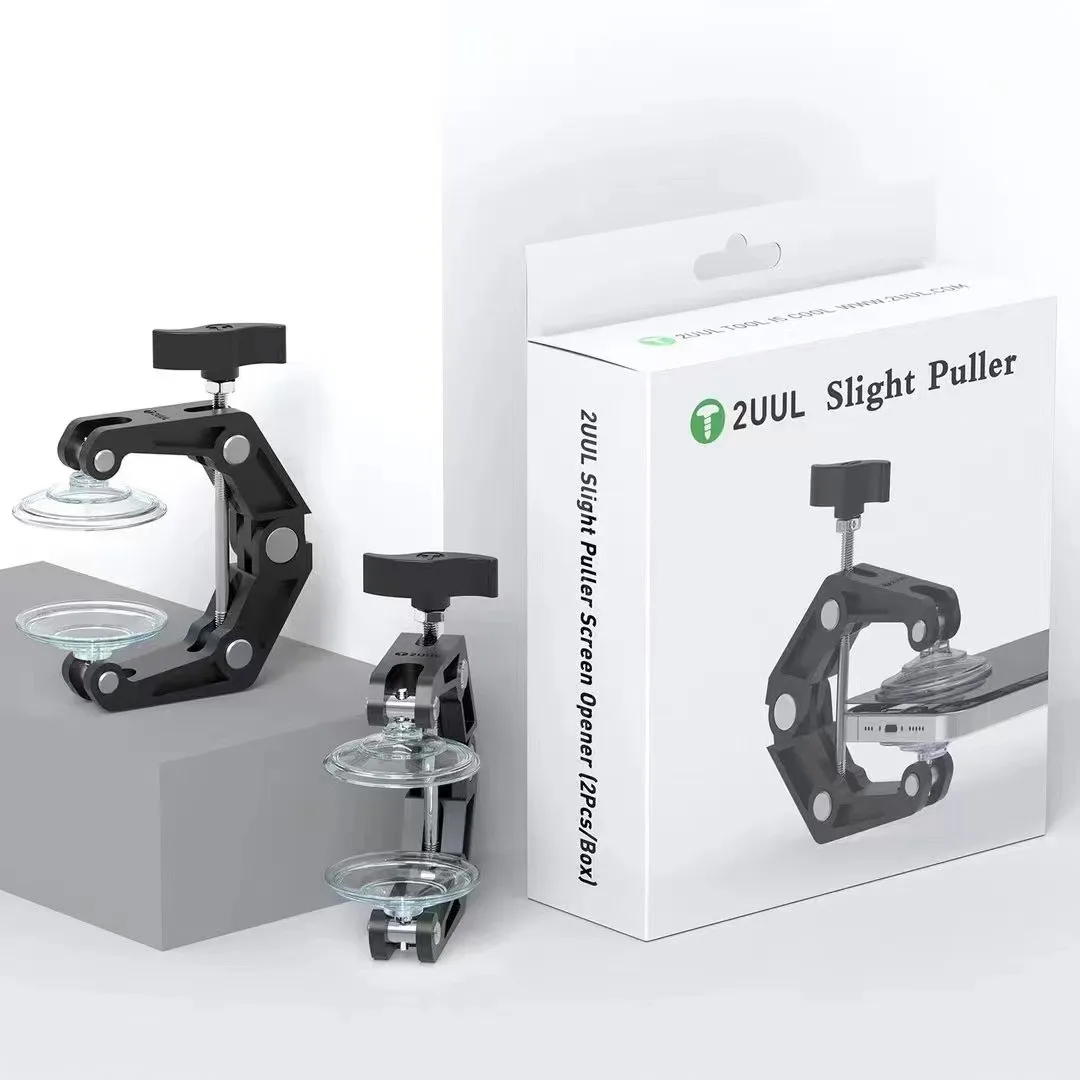 2UUL Slight Puller LCD Screen Opener Tool Multi-function Sucker with Strong Suction Cup Back Rear Glass Holder and Pressure Clip