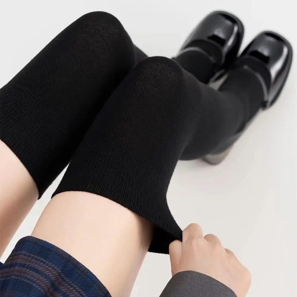Herbst Hohe Elastizität Baumwolle Socken Thermische Leggings Frauen Dicke Strümpfe Super Lange Strumpf Frauen Lange Socken JK Zubehör