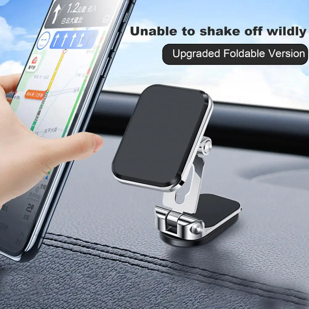 Car Phone Holder Strong Magnet 360 Degree Multi-angle Adjustment Foldable phone Stand for Car Travel Securely Holds Phone Mount