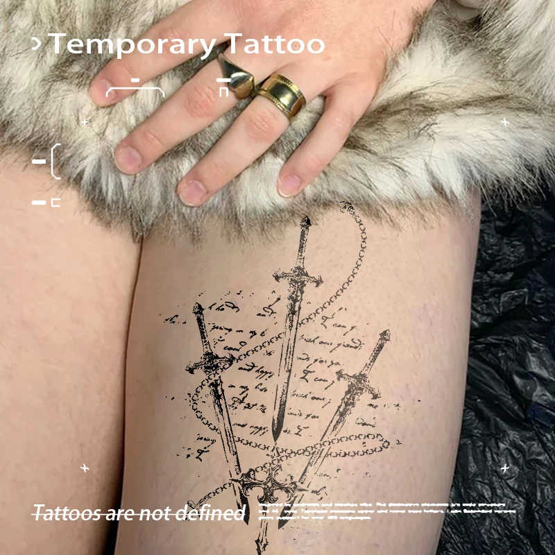 

Fake Tatto for Women Men Sexy Inscription Herbal Juice Tattoo Sticker Waterproof Temporary Tattoos Tatuaje Tatoo Fancy Toys New