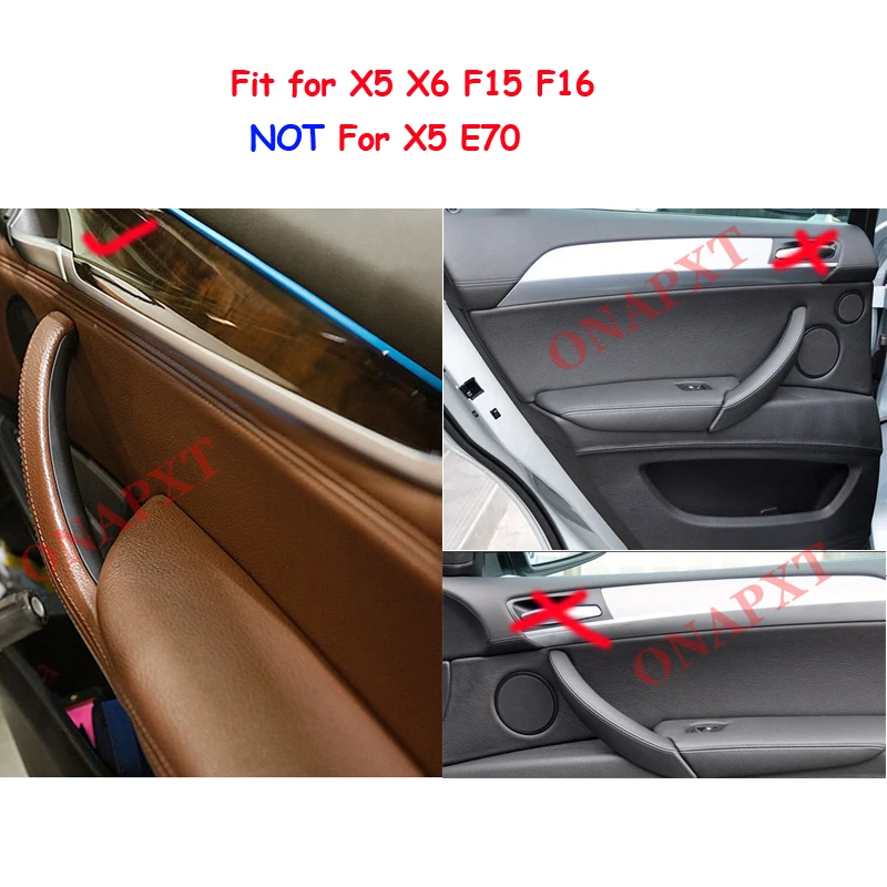 Per BMW X5 X6 F15 F16 2014-2018 interni auto destro porta del passeggero maniglia di traino pannello di copertura Trim sostituzione