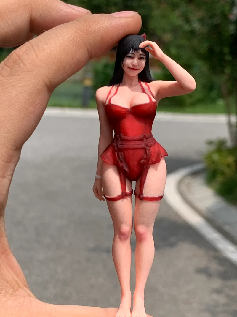 Spot, beautiful matchmaker 1/18 scale 1/16 beautiful woman car model doll model art statue, ornament