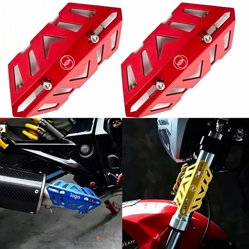 For Gilera GP800 Fuoco Nexus 500 Runner 50 125 200 Motorcycle front fork protective cover and exhaust pipe decorative cover