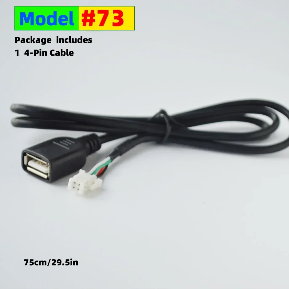 10-Pin RCA Video Cable or 4-pin/6-pin USB Cord  Android Radio Accessories Backup Camera Adapter Wiring Connector Navigation.
