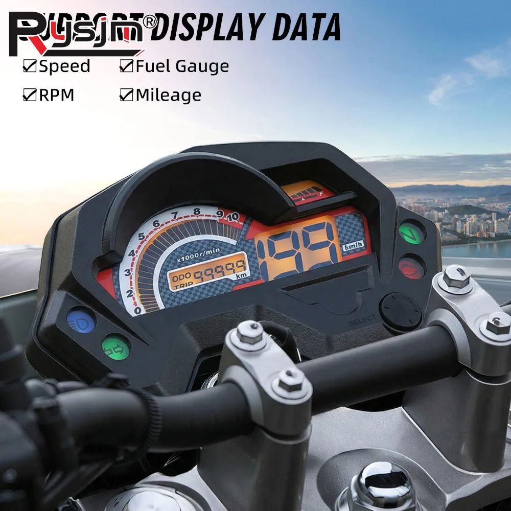 Motorcycle Meter Speedometer Digital LCD Display For Yamaha FZ16 FZ 2.0 16 FZ S/Fz V1/Fazer Tachometer Speed Meter Assembly