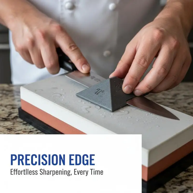 Sharpening Stone Aid Multiple Angle Grinding Angle Guide Rail Non-Slip Essential For Kitchen And Home Outdoor Time-Saving