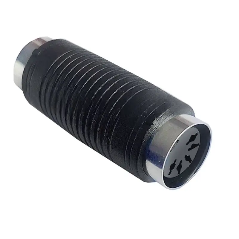 كبير DIN-5Pin أنثى إلى أنثى مستقيم من خلال خمسة النواة التعميم موصل مزدوج لوحة المفاتيح اتصال كارت الصوت تمديد الرأس #5