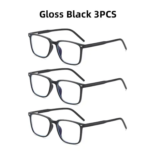 VIVIBEE Classic Square Blue Light Blocking Men Glasses Computer Gaming TR90 Black Anti Ray Eyeglasses Better Sleep Clear Eyewear - Image 17